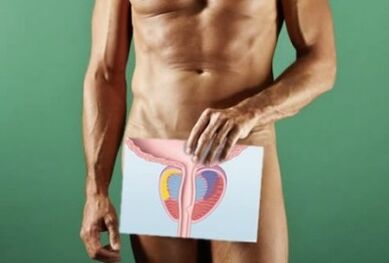 Ändern Sie die Prostata mit Prostatitis